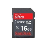 SanDisk ULTRA SDHC Speicherkarte 16GB - 15MBs/Class4