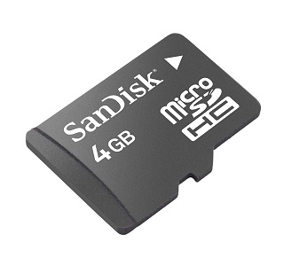SanDisk MicroSDHC Speicherkarte 4 GB Produktbild 2