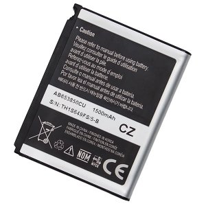 Samsung Akku, Li-Ion, 1500 mAh, AB653850CUCSTD f�r Samsung Omnia i900 Produktbild 1