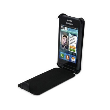 Samsung Flip Case, schwarz (ETUISMS8600) f�r Samsung Wave 3 S8600 Produktbild 1