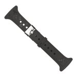 Suunto Ersatz Armband, schwarz mit Kreuzmuster f&uuml;r Suunto M5 Schwarz/Gold, M5 Schwarz/Silber, M4 Schwarz/Pink, M4 Schwarz/T&uuml;rkis, M2 Fuchsia