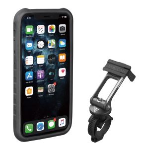 Topeak RideCase, schwarz (TT9863BG) mit Fahrradhalterung fr Apple iPhone 11 Pro