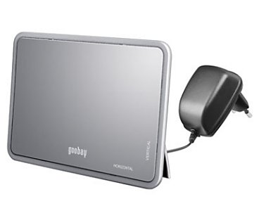DVB-T Zimmerantenne, aktiv inkl.Netzteil f�r VHF/UHF/FM - Empfangsbereich, 21 dB Produktbild 1