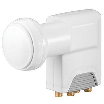 Quad LNB; 0,1dB Rauschma� vergoldete F-Anschl�sse, Wetterschutz Produktbild 1