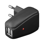Bild von: Doppel USB Lade Adapter (schwarz gummiert) f�r HTC Titan
