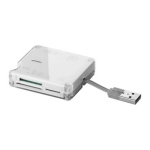 Bild von: Externes USB Kartenleseger�t, weiss mit 6 Kartensch�chte