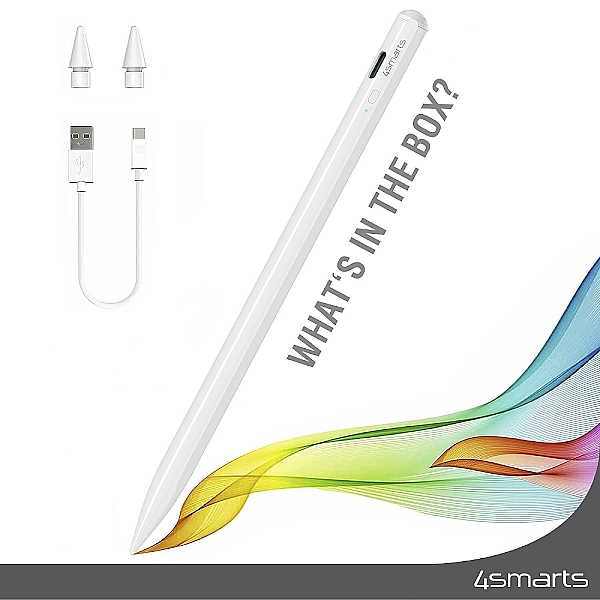 4smarts Aktiver Eingabestift Pencil Pro 3, weiss f�r Apple iPad Pro 12,9 Gen.6 (2022)