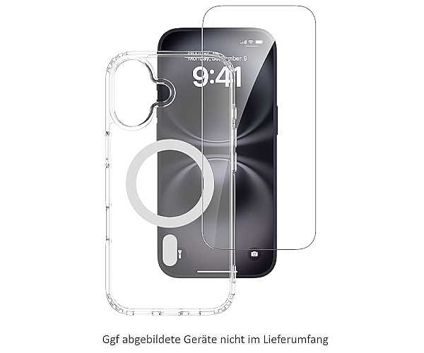 4smarts Backcover, transparent + Schutzglas f�r Apple iPhone 17
