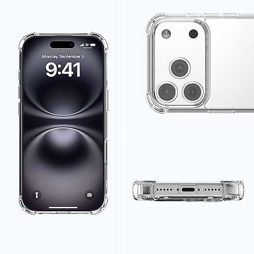 4smarts Hybrid Case, transparent fr Apple iPhone 17 Pro