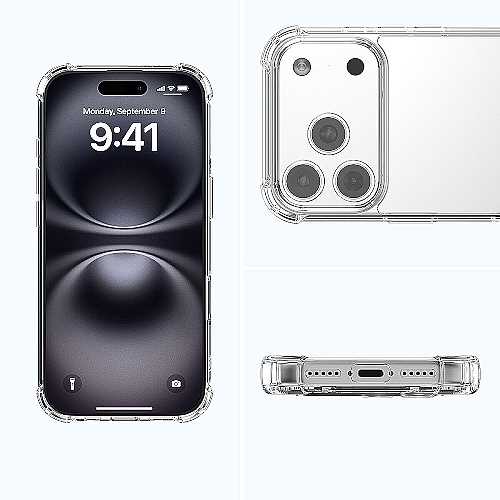 4smarts Hybrid Case, transparent fr Apple iPhone 17 Pro Max