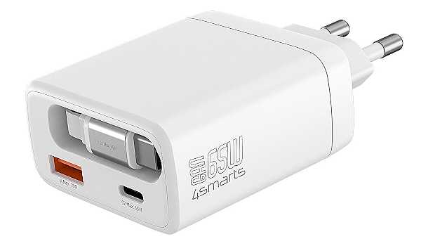 4smarts USB-C Ladeger�t Slim 65W GaN, wei� f�r Samsung Galaxy XCover Pro