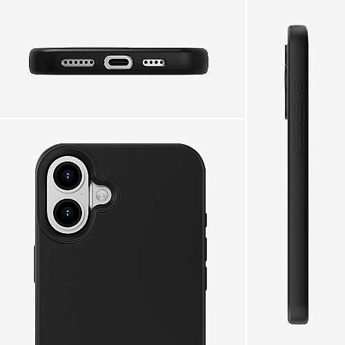 4smarts Silikon Case, schwarz fr Apple iPhone 16