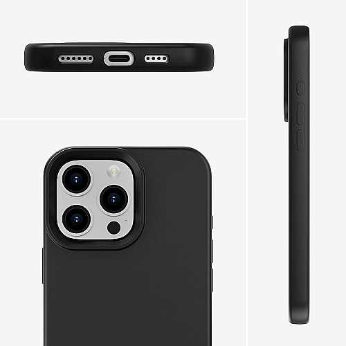 4smarts Silikon Case, schwarz fr Apple iPhone 16 Pro
