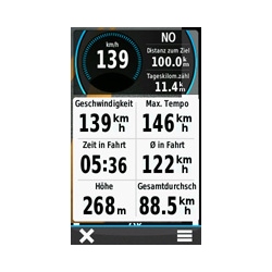 Garmin Oregon 650t Ausrichtung Horizontal