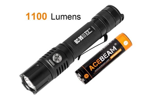 Produktbild von Acebeam EC35 GEN II - Wiederaufladbare LED Taschenlampe, 1100  Lumen, SAMSUNG LH351D, 18650 Akku