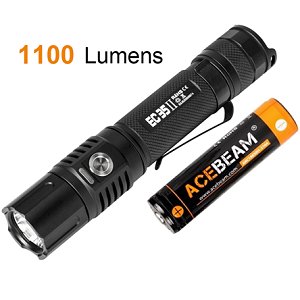 Acebeam EC35 GEN II - Wiederaufladbare LED Taschenlampe, 1100  Lumen, SAMSUNG LH351D, 18650 Akku