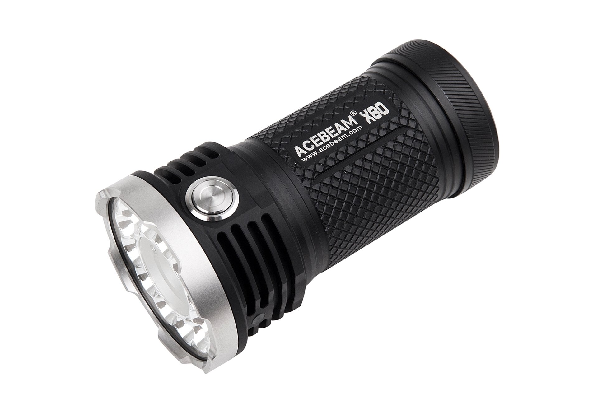 Produktbild von Acebeam X80-CRI 95 - LED Taschenlampe, 4500 Lumen, High CRI COB 95 LED , XPE2-R2 630nm Rotlicht LED, inkl. 4x 3100mAh Akku