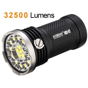 Acebeam X80-GT - LED Taschenlampe, 32500 Lumen, 18 x CREE XHP50.2 LED, inkl. 4x 3100mAh Akku