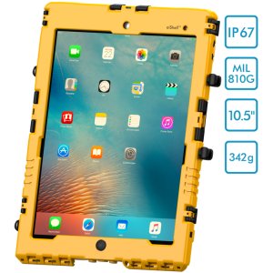 Andres Industries aiShell 10, gelb, Touchfolie Glas - wasserdichtes und schlagfestes Case für Apple iPad Pro 10.5, iPad Air 3, iPad 7/8/9