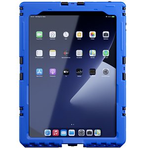 Andres Industries aiShell 11, blau, Touchfolie Glas - wasserdichtes und schlagfestes Case für Apple iPad Pro 11 (1. und 2. Gen.), Air (4. Gen.)