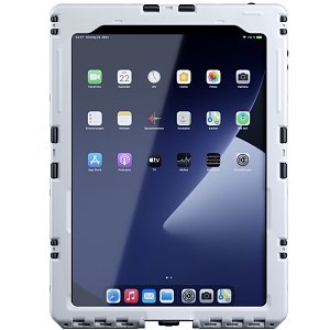 Andres Industries aiShell 11, weiß, Touchfolie klar - wasserdichtes und schlagfestes Case für Apple iPad Pro 11 (1. und 2. Gen.), Air (4. Gen.)