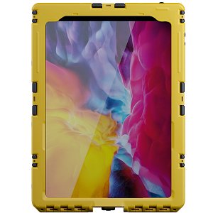 Andres Industries aiShell 11, gelb, Touchfolie klar - wasserdichtes und schlagfestes Case für Apple iPad Pro 11/Pro 11 2, iPad Air 4/5