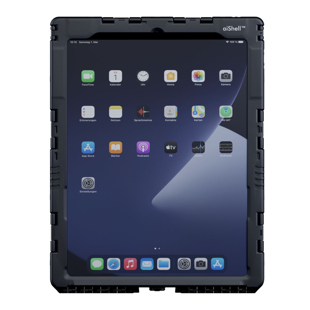 Produktbild von Andres Industries aiShell 12, schwarz Schutzgehäuse mit Touchfolie klar für Apple iPad Pro 12.9 3/4/5