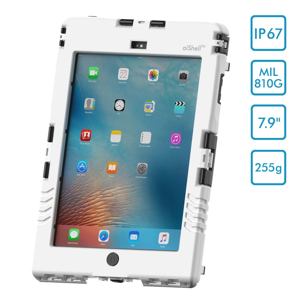 Produktbild von Andres Industries aiShell mini 5, Schutzgehäuse für Apple iPad mini 5 (2019 - Modelle A2133, A2124, A2126)