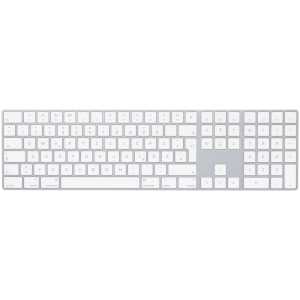 Apple Magic Keyboard Tastatur (DE), silber mit Nummernblock (MQ052D/A) für Apple iPad Air 3 (2019 - Modelle A2123, A2152, A2153)