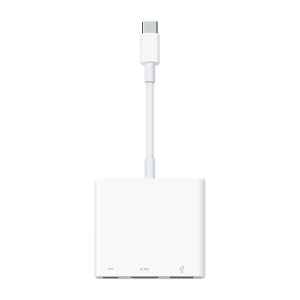 Apple USB-C auf Digital-AV-Multiport-Adapter (MUF82ZM/A) für Apple iPad Pro 12.9 6 (2022 - Modelle A2764, A2437, A2766)