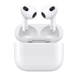Apple AirPods 3. Gen. (MME73ZM/A) inkl. MagSafe Ladecase für Apple iPhone, iPad, Watch