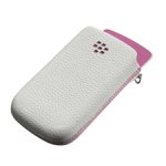 Blackberry Ledertasche, weiß-pink für Blackberry Torch 9800 / 9810