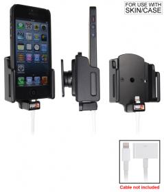 Brodit KFZ Halter mit Ladekabel Fixierung 514438 für Apple iPhone SE,iPhone 5C,iPhone 5S u.a.