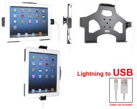 Brodit KFZ Halter mit Ladekabel Fixierung 514451 für Apple iPad With Retina (Lightning Connector)