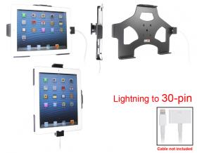 Brodit KFZ Halter mit Ladekabel Fixierung 514452 für Apple iPad With Retina (Lightning Connector)