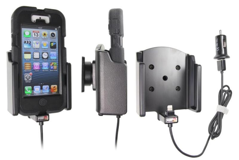 Produktbild von Brodit KFZ Halter mit Ladekabel 521512 für Apple iPhone 5S,iPhone 5 im Griffin Survivor All-Terrain Case