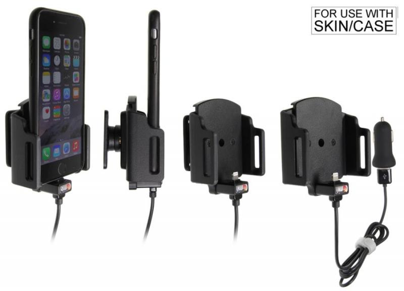 Produktbild von Brodit KFZ Halter mit Ladekabel 521666 für Apple iPhone 6 im dünnen Case