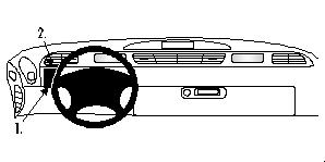 Produktbild von Brodit ProClip 802525, links für Renault Espace (Bj. 1997-2002, Lenkrad links)