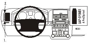 Produktbild von Brodit ProClip 803179, links für VW Touareg (Bj. 2003-2009, Lenkrad links)