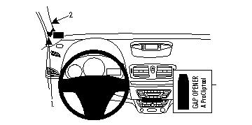 Produktbild von Brodit ProClip 804284, links für Renault Fluence,Mégane III (Renault Fluence: Bj. 2010-2015 / Renault Mégane III: Bj. 2009-2016, Lenkrad links)