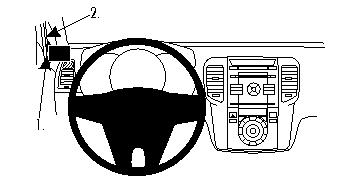 Produktbild von Brodit ProClip 804449, links für Hyundai ix20/Kia Venga (Kia Venga: Bj. 2010-2019 / Hyundai ix20: Bj. 2011-2019, Lenkrad links)