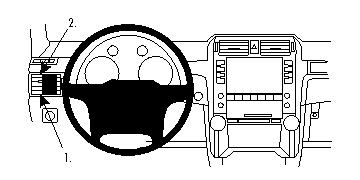 Produktbild von Brodit ProClip 804496, links für Lexus GX Series (Bj. 2010-2021, Lenkrad links)