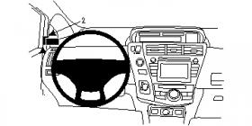 Brodit ProClip 804714, links für Toyota Prius + (Bj. 2012-2020, Lenkrad links)