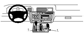 Produktbild von Brodit ProClip 832462, Mittelkonsole für Lexus LX Series (Bj. 1995-1998, Lenkrad links)