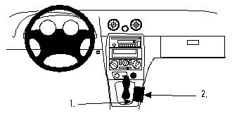 Produktbild von Brodit ProClip 832611, Mittelkonsole für Mazda Miata,MX-5 (Bj. 1998-2005, Lenkrad links)