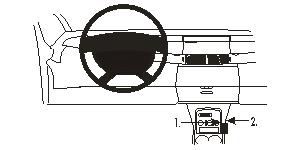 Produktbild von Brodit ProClip 833185, Mittelkonsole für Renault Espace (Bj. 2003-2005, Lenkrad links)