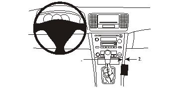 Produktbild von Brodit ProClip 833390, Mittelkonsole für Subaru Legacy,Outback (Bj. 2004-2006, Lenkrad links)