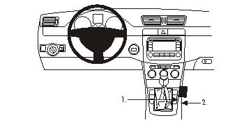 Produktbild von Brodit ProClip 833604, Mittelkonsole für Volkswagen Passat,Passat Alltrack,Passat CC u.a. (VW Passat CC: Bj. 2009-2017 / VW Passat: Bj. 2005-2014 ..., Lenkrad links)