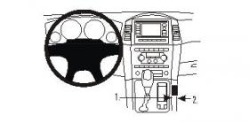 Brodit ProClip 833699, Mittelkonsole für Jeep Grand Cherokee (Bj. 2005-2010, Lenkrad links)