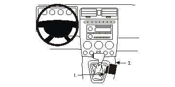 Produktbild von Brodit ProClip 833703, Mittelkonsole für Hummer H3 (Bj. 2005-2011, Lenkrad links)